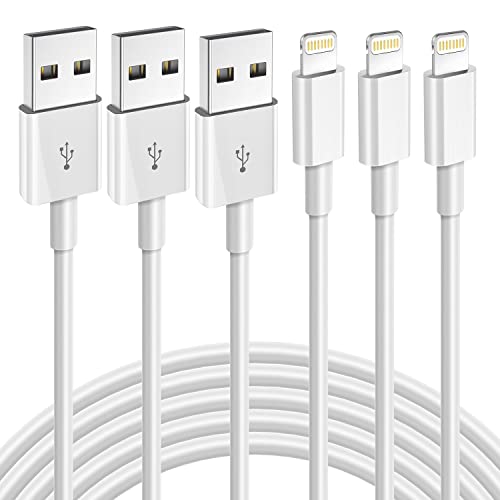 Jeercor iPhone Charger 3Pack 6FT MFi Certified Lightning Cable Fast Charging Cords iPhone Cable Compatible with iPhone 14 13 12 11 XS XR X Pro Max Mini 8 7 6S 6 Plus 5S SE iPad iPod AirPods