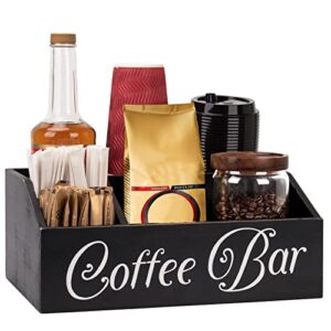 shingyu [upgrade] coffee bar organizer coffee station organizer for countertop large k cup holder coffee pod holder farmhouse coffee bar accessories