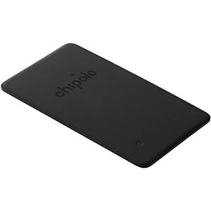 chipolo card spot (2022) - wallet finder, bluetooth tracker for wallet - works with the apple find my app (ios only) (almost black)