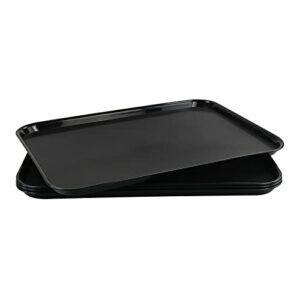 Teyyvn 4-Pack Plastic Tray, Large Boot Tray, 25.35" X 17.63", Black