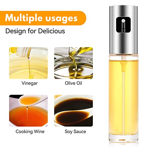 ZENG Oil Sprayer for Cooking, Glass Oil Sprayer for Cooking, Olive Oil Spray Mister, Olive Oil Spray for Salad, BBQ, Kitchen Baking