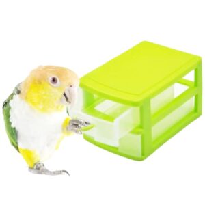 yanqin parrot puzzle toys, trick prop training education interactive toys for parakeets, conures, cockatiels, budgies, lovebirds bird intelligence training toy for small and medium birds random color