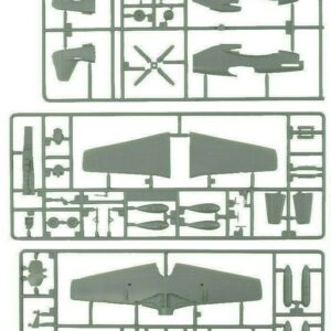 Premium Hobbies P-51B & Bf109 G-6 "European Theater" 1:72 Plastic Model Airplane Kit Twin Pack 138V