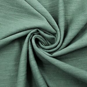 texco inc solid slub spandex jersey knit cotton blend/apparel diy fabric, green d 1 yard