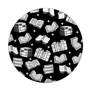 Bookworm Book Lover Reading Books Pattern PopSockets Standard PopGrip