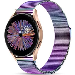 jkd metal band compatible with samsung galaxy watch 4 band/galaxy watch 5 band, galaxy watch 5 pro band/samsung active 2 watch bands/galaxy watch 3 band, 20mm stainless steel strap women men, colorful