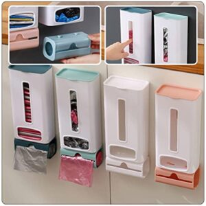 Trash Bag Holder Garbage Bag Dispenser Wall Trash Bag Organizer Wall Garbage Bag Storage Box Wall Mount Carrier Bag Dispenser Recycling Grocery Pocket Containers for Kitchen Bathroom