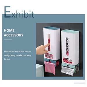 Trash Bag Holder Garbage Bag Dispenser Wall Trash Bag Organizer Wall Garbage Bag Storage Box Wall Mount Carrier Bag Dispenser Recycling Grocery Pocket Containers for Kitchen Bathroom