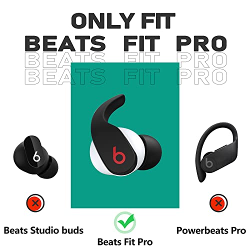 Ear Skins for Beats Fit Pro, Ear Cover Tips Silicone Accessories for Beats Fit Pro 2021 Ultra-Thin Skin Protective Covers Tip Holder [Fit in Case]