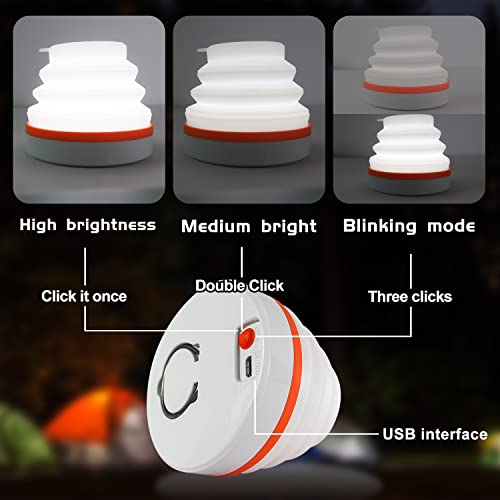 AVEVA LED Night Light,3000ma Rechargeable USB Night Light,3 Lighting Modes,Foldable Night Light for Kids,Kids Night Light for Dark Spaces, Bedroom, Bathroom, Kitchen, Hallway, Garage