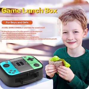 Hairao Boys Lunch Box Leather Lunch Box, Kids Lunch Bags Waterproof Thermal Insulated Cooler Bag Toy Bag for Boys Girls Kids Toddlers Teens school gift