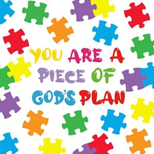 67 pieces large puzzle cutouts bulletin board set bible verse paper cuts classroom decor you are a piece of gods plan cut outs school puzzle accents paper for classroom nursery door wall decor