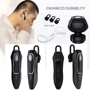 Micool Bluetooth Earpiece,30 Hours Talking Time,Noise Cancelling,12g Lightweight, Handsfree Wireless Bluetooth Headset for Cell Phone,PC