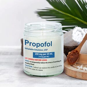 MEDROC Nurse Candle Propofol for Nurse Thank You Gift for Nursing Coworker Women Men, Birthday Christmas Gift for Male Female Nurse, Nurse's Week Gift Home Decoration