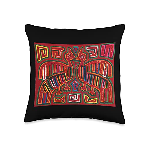 KULAWIND Panamanian Mola Collection Throw Pillow, 16x16, Multicolor