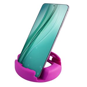 godonut plus+ phone stand - portable mount accessory - charging port access - compatible with tablet, iphone & most smartphones - fuchsia