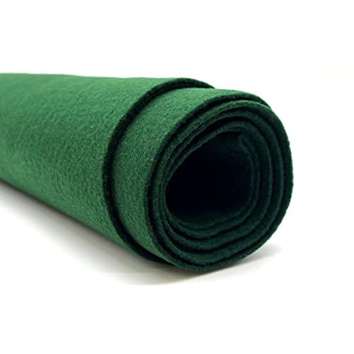 Ice Fabrics Craft Felt Fabric by The Yard - 72" Wide & 1.6mm Thick Acrylic Felt - Soft and Durable Hunter Green Felt Fabric for DIY Arts & Crafts, Decorations and More - 1 Yard Hunter Green