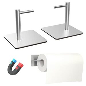 magnetic paper towel holder, ismindee strong magnet paper holder for refrigerator, heavy duty magnetic tools holder for camper