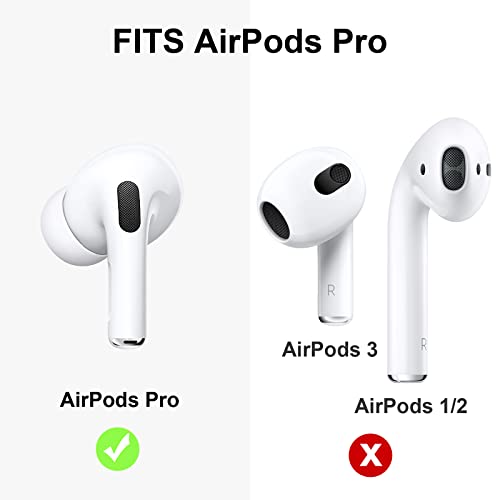 HoneyAKE for AirPods Pro 2 Ear Tips Covers Replacement Ear Tips for Apple AirPods Pro 2, Ultra-Thin Anti-Slip Earbuds Silicone AirPods Pro Ear Tips Accessories Eartips Fit in The Charging Case, Black