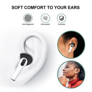 HoneyAKE for AirPods Pro 2 Ear Tips Covers Replacement Ear Tips for Apple AirPods Pro 2, Ultra-Thin Anti-Slip Earbuds Silicone AirPods Pro Ear Tips Accessories Eartips Fit in The Charging Case, Black