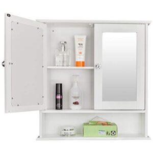 GEDELITE Bathroom Cabinet with Mirror, Bathroom Cabinet Wall Mounted,Bathroom Wall Cabinet, Bathroom Storage Cabinet,Wall Mounted 6.5”x21.65”x22.83”