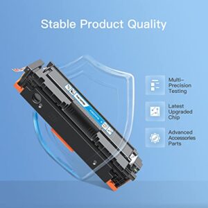 GPC Image Flex 410A 410X M477fdw M477fnw Toner Compatible Toner Replacement for HP 410A 410X CF410A Compatible with Color Laserjet Pro MFP M477fdw M477fnw M477fdn M452dn M452nw M452dw Printer(4 Pack)