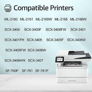 greencycle MLTD101S Compatible Toner Cartridge Replacement for Samsung 101S MLT D101S MLT-D101S Use with ML-2165W SCX-3400 SCX-3405W SCX-3405FW ML-2165 Printer (2-Pack, Black)