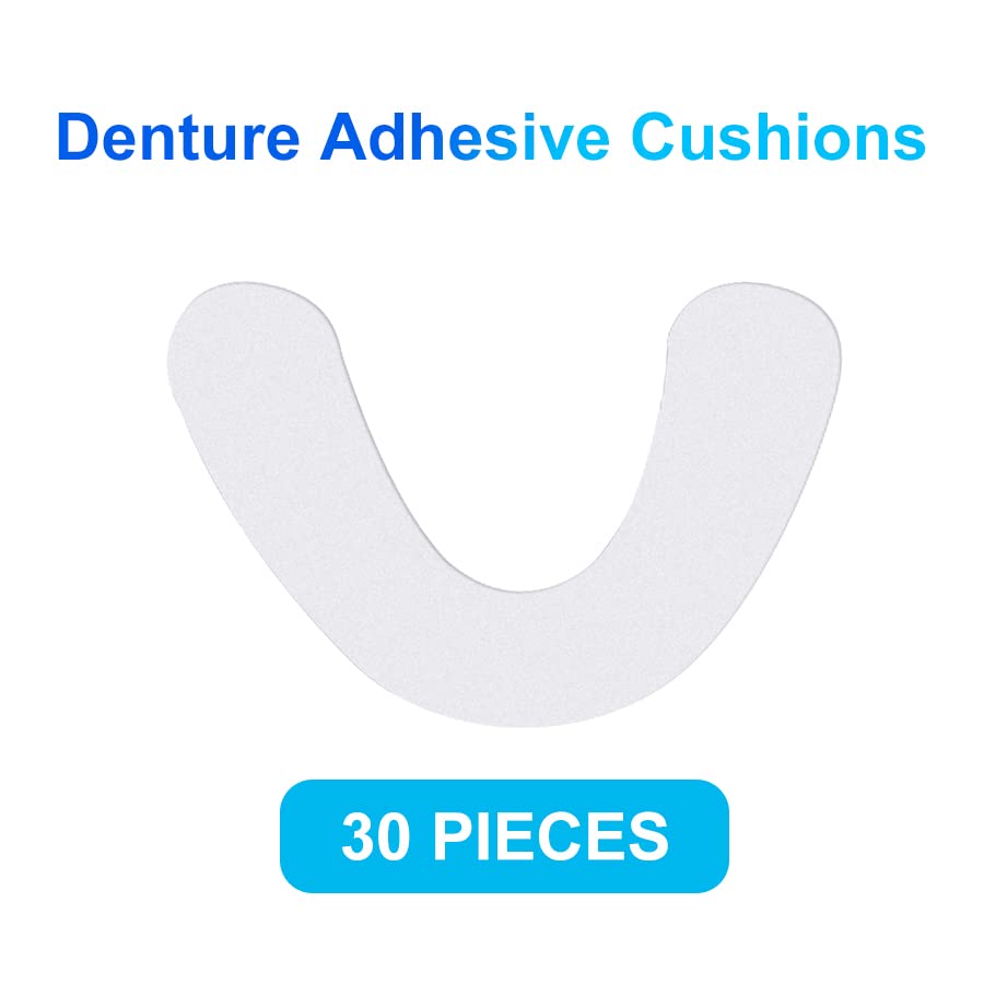 zorvo Secure Denture Adhesive Seals Uppers adn Lower, Zinc Free Denture Adhesive Coushion, All Day Hold Denture Adhesive Pads 120pcs (Lower)