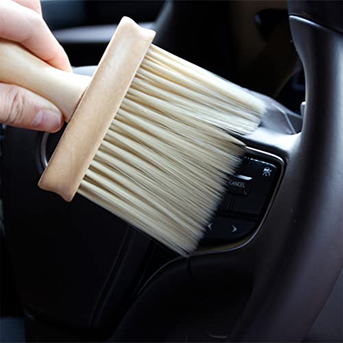 Sewroro Auto Interior Dust Brush Soft Car Detail Brushes Mini Duster for Car Air Vent 2pcs for Car Dashboard Air Conditioner Vents Slit Brush