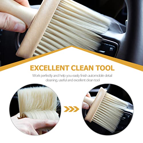 Sewroro Auto Interior Dust Brush Soft Car Detail Brushes Mini Duster for Car Air Vent 2pcs for Car Dashboard Air Conditioner Vents Slit Brush