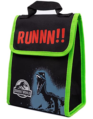 Jurassic World Backpack - Boys Kids 4 Piece School Lunch Box With Water Bottle