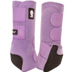 classic equine legacy2 hind support boots, lavender, medium