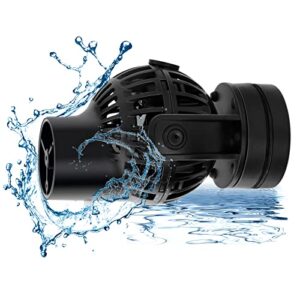 hygger aquarium wave maker circulation pump, 1320 gph ultra-silence fish tank powerhead with strong magnet suction base for freshwater or saltwater fish tank, 360° rotating submersible water pump