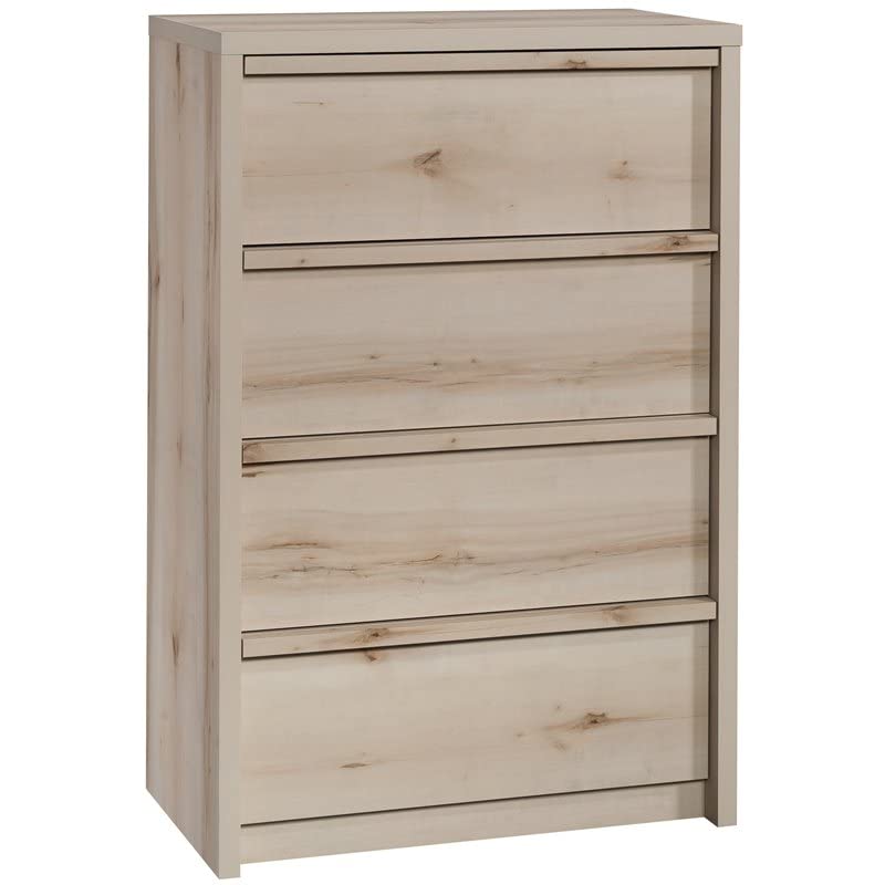 Sauder Harvey Park 4-Drawer Chest in Pacific Maple, Pacific Maple Finish