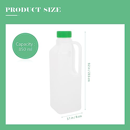 Luxshiny Lamb Milk Bottle Feeding Calf Goat Milk Feeder Goat Plastic Feeding Bucket Livestock Pet Nurse Feeding Supplies for Lamb Goat Dog Pig Calf 850ml 2PCS