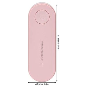 Diydeg Air Purifiers, Silent Operation Small Air Purifier Plug and Play Automatic Work for Kitchen for Shower Room Pink-U.S. regulations