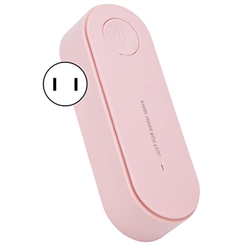 Diydeg Air Purifiers, Silent Operation Small Air Purifier Plug and Play Automatic Work for Kitchen for Shower Room Pink-U.S. regulations