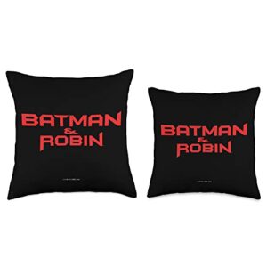 Batman Robin (1997) Logo Throw Pillow, 16x16, Multicolor