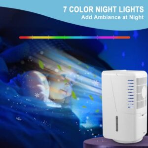 Portable Air Conditioner, 700ML Personal Evaporative Air Cooler Fan with 3 Speeds 7 Colors,70° Oscillate Personal Air Cooler for Home/Tent/Office Room