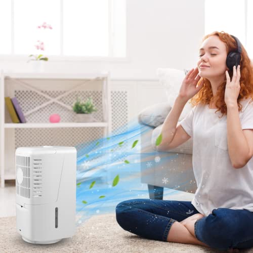 Portable Air Conditioner, 700ML Personal Evaporative Air Cooler Fan with 3 Speeds 7 Colors,70° Oscillate Personal Air Cooler for Home/Tent/Office Room