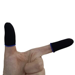 10pcs PUBG Mobile Finger Sleeve Breathable Pro Gaming Finger Gloves Gaming Anti-Sweat Thumb Sleeves Weightless Magnetic Touch Screen Finger Sleeves (Blue)