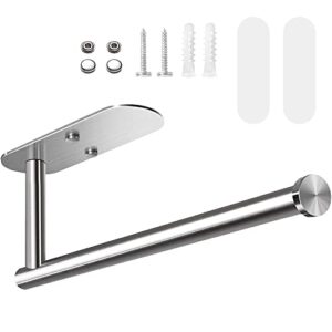 paper towel holder under cabinet - stainless steel paper towel holders self-adhesive wall mount paper towel holder with screws, 13in under cabinet paper towel holder for kitchen paper towel rolls