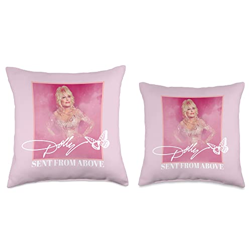 Dolly Parton Sent from Above Throw Pillow, 18x18, Multicolor