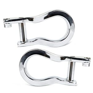 HSPSWIFTER Tow Hooks Compatible with Chevrolet 2019 2020 2021 2022 Silverado 1500, OE Part 84280202 (84280202, White)