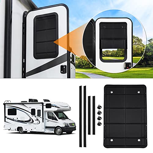 KUST Compatible with RV Door Sunshade Foldable Side Door Window Shade Cover Privacy Camping Travel for Most RV Interior Door 15.74 x 24.8