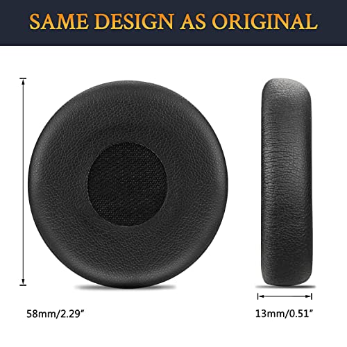 SOULWIT Replacement Ear Pads Cushions for Jabra Evolve 65/40/30/20 Headphones, Earpads for Jabra Evolve 65UC 65MS/ 40UC 40MS/ 30US 30II/ 20SE 20UC 20MS Headset (Black)