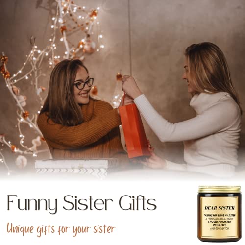 Lacrima Funny Sister Gifts - Birthday Gifts for Sister, Sisters Gifts from Sister, Gifts for Sister, Sister Birthday Gifts from Sister, Lavender Scented Candle