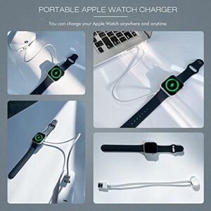 Watch Charger for Apple Watch Charger, 0.3m/1FT Short iWatch USB Wireless Magnetic Portable Charging Cable Cord Compatible with Apple Watch Series 8/7/6/SE/5/4/3/2/1