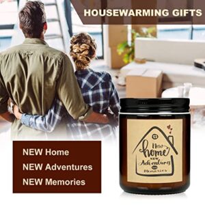 New Home Funny Housewarming Lavender Scented Candle Gift Set, Gift Ideas for New Homeowner Friend Couples Neighbor Women, Men - Home Decor, Meditation, Yoga, Relaxing Soy Aromatherapy Candle(7oz)