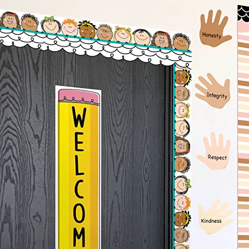 CTP Stick Kids EZ Border for Classroom Bulletin Board Border for Classroom (Creative Teaching Press 10671)